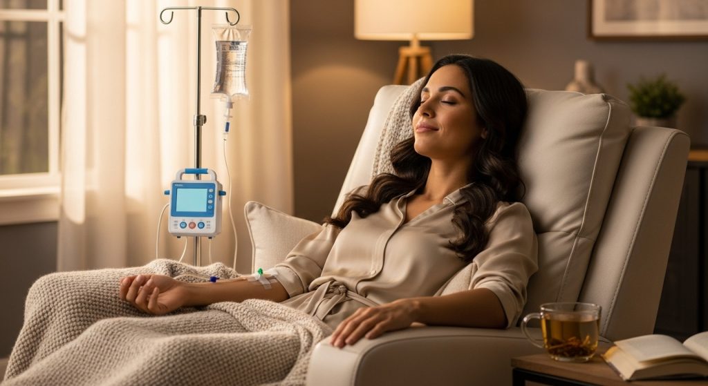 Vitamin B complex IV therapy drip in Los Angeles